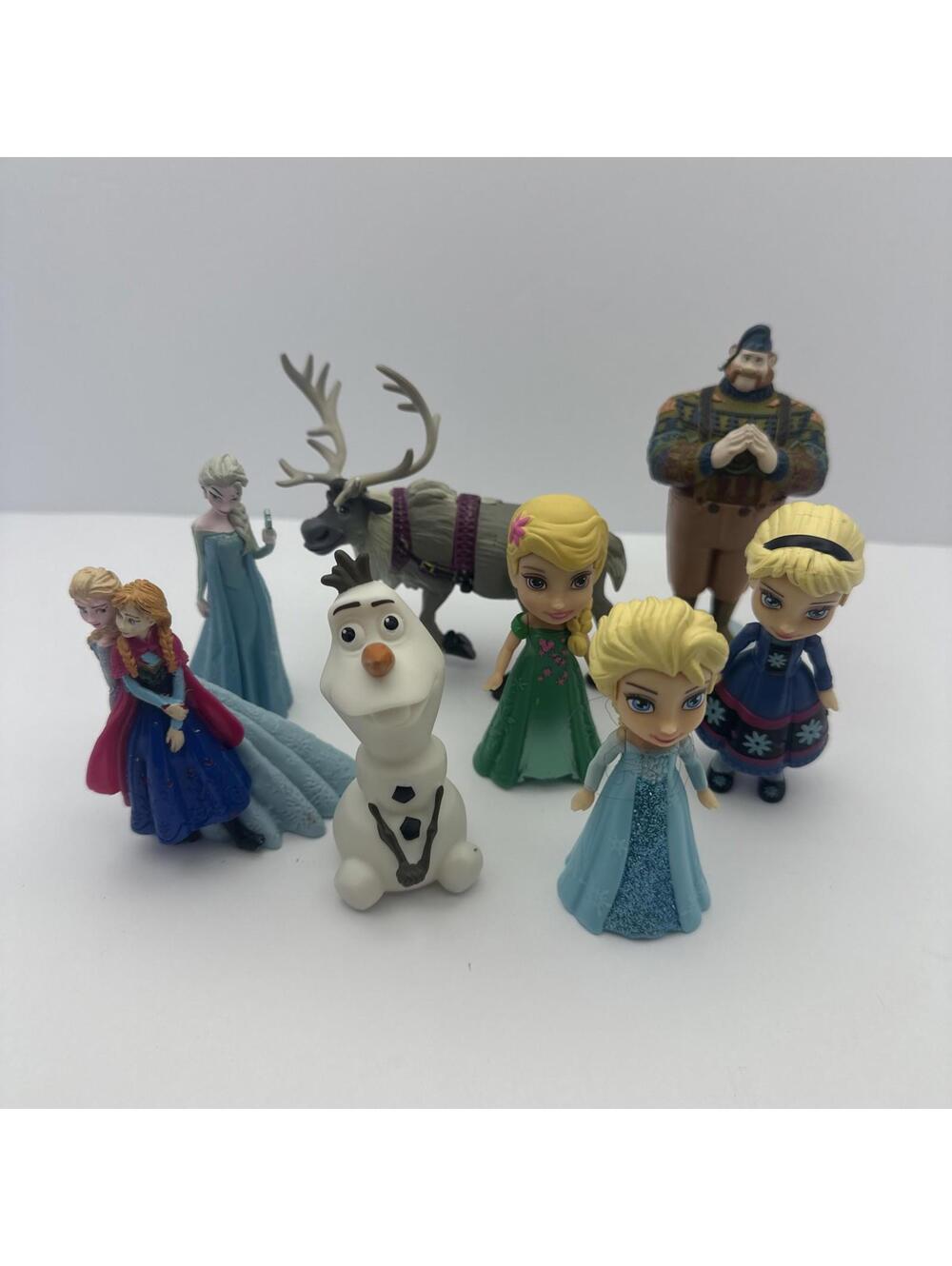 Mixed Lot Frozen Disney Figurines Lot Of 8